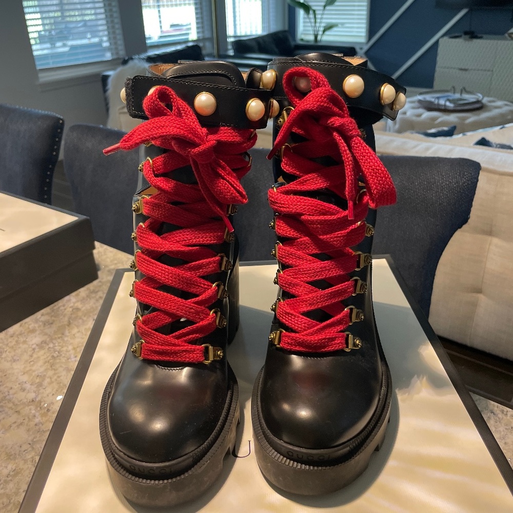 Gucci Combat Boots